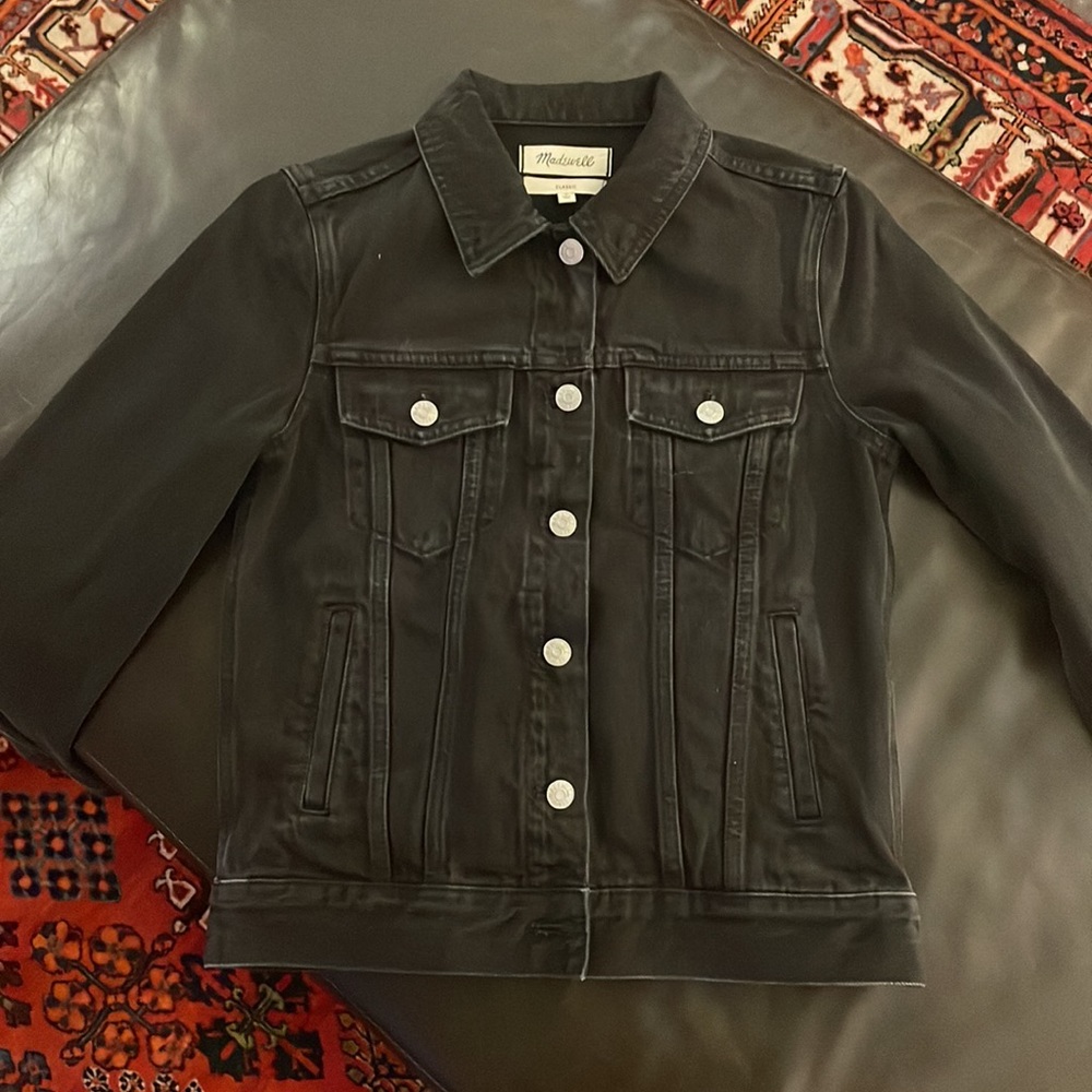 NWOT Madewell Classic Denim Jacket Black Size Small